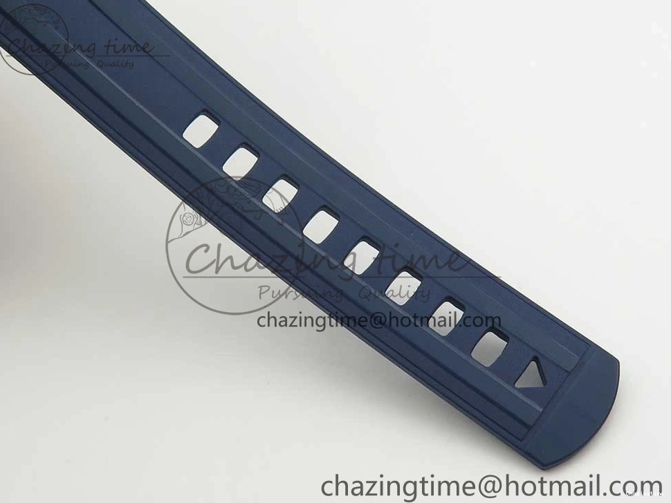 0123 StreetReady 2018 Seamaster Diver 300M VSF 1:1 Best Edition Blue Ceramic Gray Dial on Blue Rubber Strap A8800 V2 (Black Balance Wheel) 7963